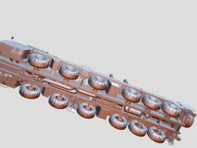 MAZ 7917 Low-poly 3D model