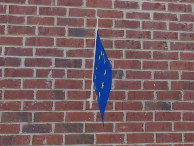Flag of Europe 3D model