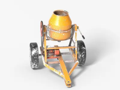 Cement Mixer Machine 3D model