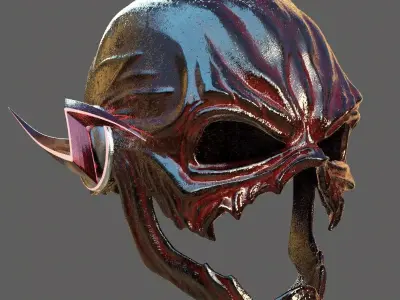 dark flash helmet 3D print model