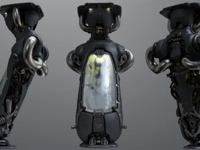 Rig Cryopod 3D model