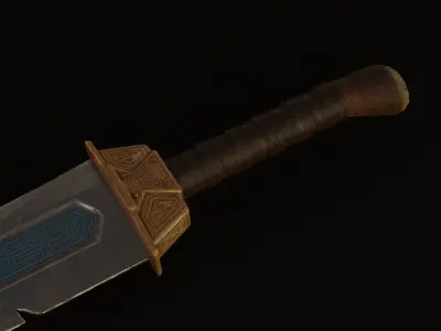 Sword Free low-poly 3D model 23