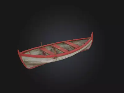 Rowboat Serenity Peaceful Drifts and Gentle Dreams 3D model
