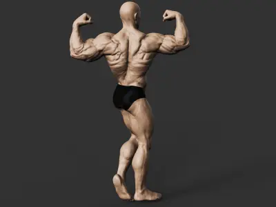 Bodybuilder 3D print model 3