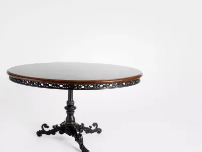 Elegant Victorian Table model pack Low-poly 3D model