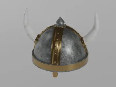 Viking helmet 3D model 2