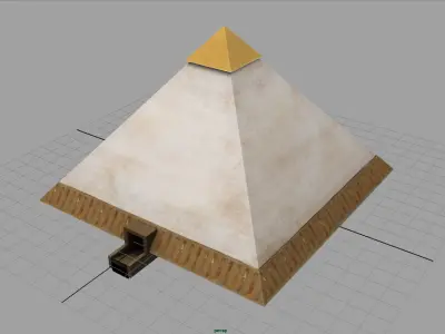 Egyptian Pyramid Low-poly 3D model