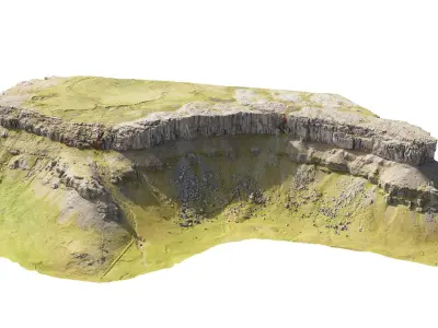 Mountain Cliffs Module - 3D PBR Model  purchase 3D model