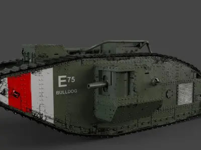 Tank Mark IV 3D model