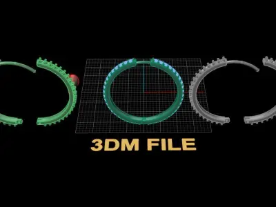 Earring Infinity Diamond Hoop Large Size 22mm Inside Diameter 3D print model