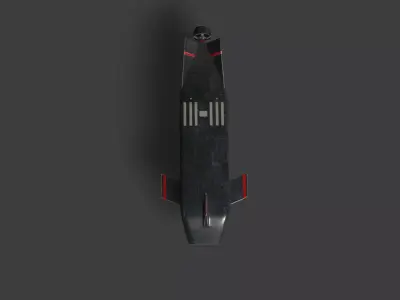 Dive-XL Submarine Low-poly 3D model