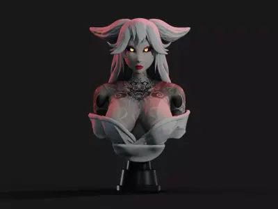 Fox Girl 3D print model