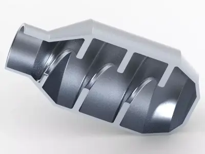 Concrete Mixer Drum 3D print model