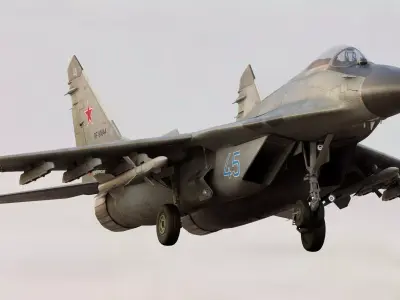 Russian Fighter Jet Mikoyan MiG-29 Fulcrum 3D model