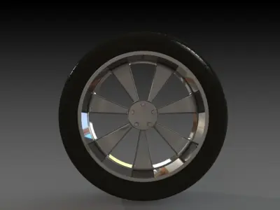 Car Wheel Concept 3D model