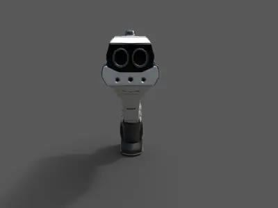 Futuristic Sci-Fi Pistol - Free 3D Model Free 3D model