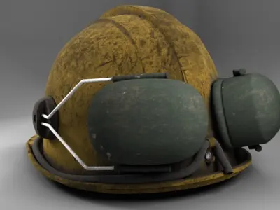 Mining Helmet 3D model