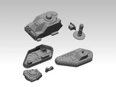 TANK FOR 3DPRINT 3D model