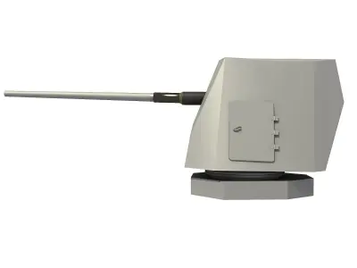 MK 45 Mod 4 5 inch Gun 3D model