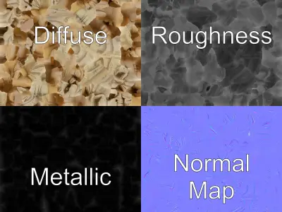 Antique Stone Gargoyle Statue model pack Low-poly 3D model