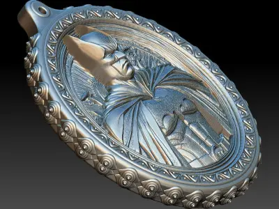  HM Batman Keychain 001  3D print model