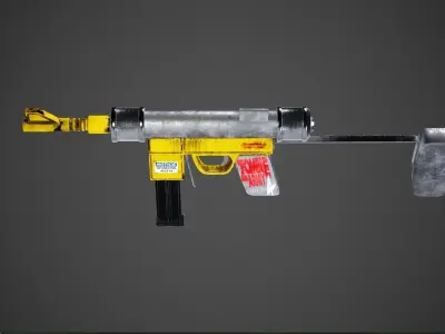 Zombie Killer Low-poly 3D model