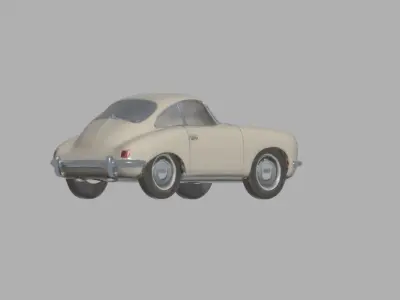 Classic Porsche 3D model