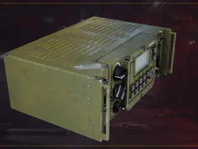 Military Radio MT3TR Low-poly 3D model