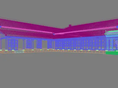Chinese Style Architecture 3D model 69