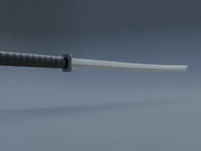 Deadpool katana Low-poly 3D model