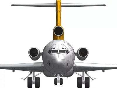 26803 Model kit Boeing 727-200 Down 3D print model