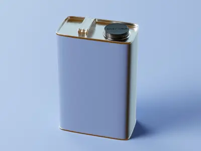 Paint Can 1 Gallon F-Style Oblong 3D Model 3D model
