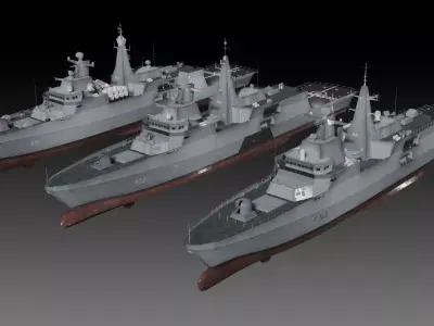 MEKO A200 Frigate variations 3D Model Pack