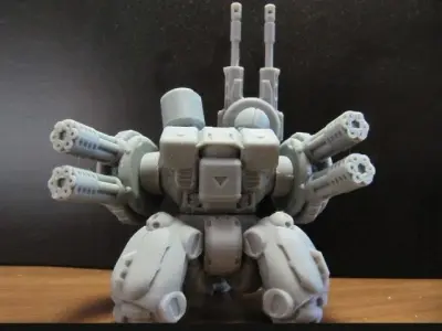CHIBI-TECH SD - WARTHOG DUO GUNPOD         3D print model