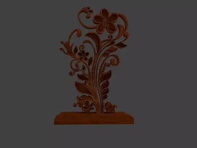 3D Modelling of Gapura Ornament Free low-poly 3D model