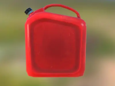 Plastic Gas Can Low-poly 3D model