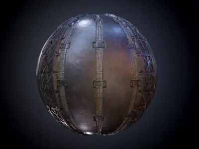 Sci-Fi Military Seamless PBR Texture 12 Texture