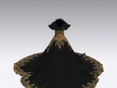 ROYAL DRESS 3D print model