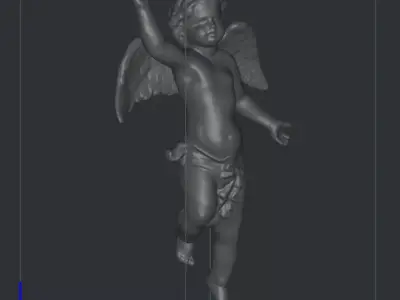 Angel figure statue 3D print model