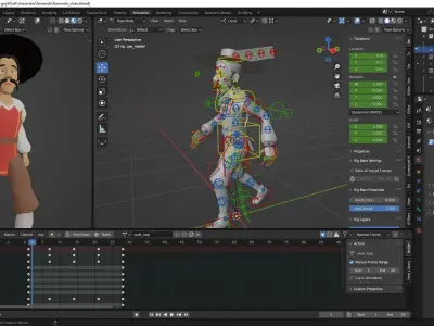 Fernando Low-poly 3D model