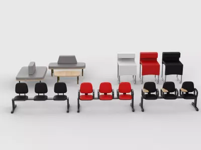 Longarina chair set  3D model