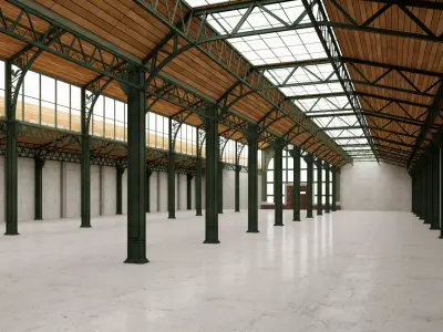 Warehouse Loft interior 3 3D model