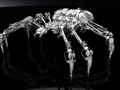 The MechArachnid - Mechanical Spider Rig 3D model