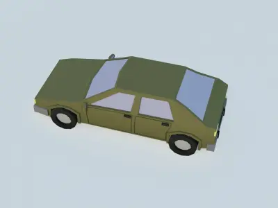 car 2 low poly Free 3D model