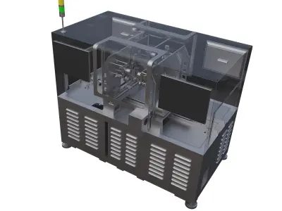 Automatic double-head lock assembly machine 3D model