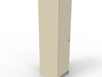 Tall Cabinet Low-poly 3D model