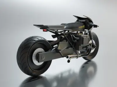 The Batman Batcycle 3D model