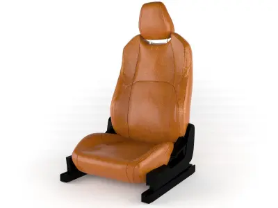 Car seat Low-poly 3D model from CGTrader