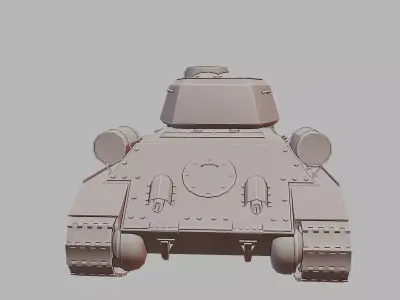 T 34 85  WoT Edition Game Inspired Medium 3D Printable  3D print model