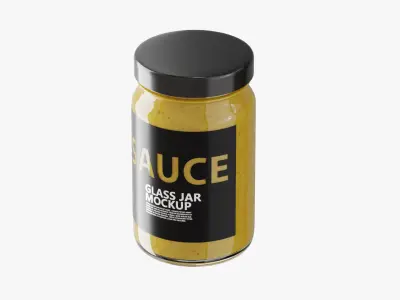 Sauce Jar Bottle 3D model